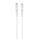 mojue Ekstra Dayanıklı USB-C - Lightning 3A Şarj Kablosu 300cm Beyaz