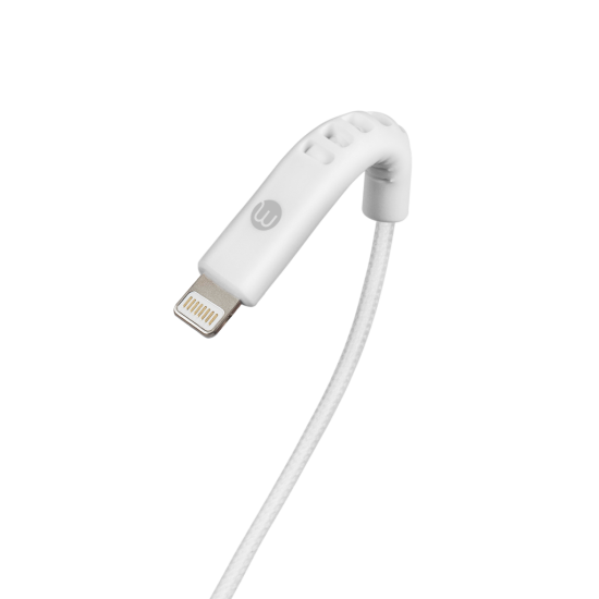 mojue Ekstra Dayanıklı USB-C - Lightning 3A Şarj Kablosu 300cm Beyaz
