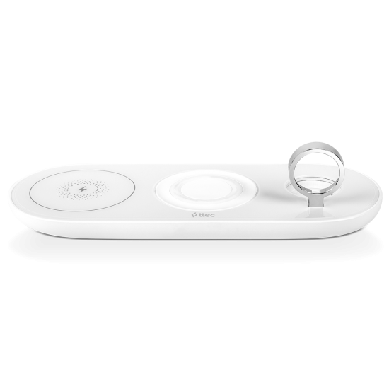 ttec SmartCharger Air+ iPhone+Apple Watch+AirPods Kablosuz Hızlı Şarj Aleti ve PD 20W Seyahat Şarj Aleti USBeyaz