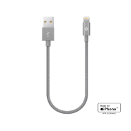 ttec AlumiCable Mini 30cm MFi USB-A - Lightning Şarj Kablosu Uzay Grisi