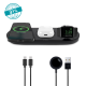 ttec AirCharger Trio 3’ü 1 Arada iPhone + Apple Watch + AirPods Kablosuz Hızlı Şarj Aleti Siyah