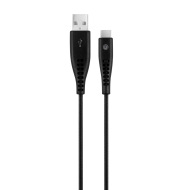 mojue Ekstra Dayanıklı USB-A - USB-C 2A Şarj Kablosu 300cm Siyah