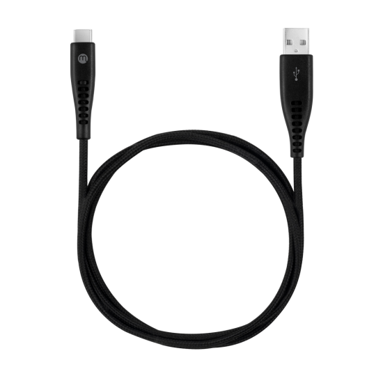mojue Ekstra Dayanıklı USB-A - USB-C 2A Şarj Kablosu 300cm Siyah