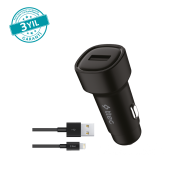 ttec SmartCharger 2.4A  Araç Şarj Aleti + Lightning Kablo