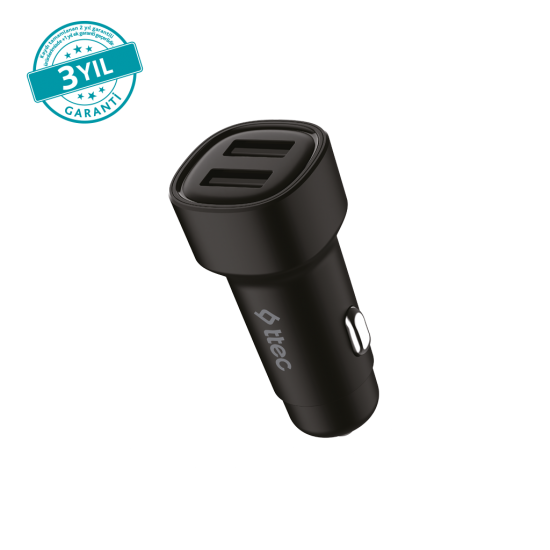 ttec SmartCharger Duo 3.1A Araç Şarj Aleti Çift USB.