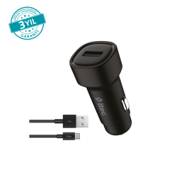 ttec SmartCharger 2.4A Araç Şarj Aleti  + USB-C Kablo