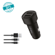 ttec SmartCharger Duo 3.1A Araç Şarj Aleti Çift USB  + USB-C ve Lightning Kablo
