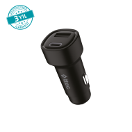 ttec SmartCharger Duo 3.1A Araç Şarj Aleti USB-C+USB-A.