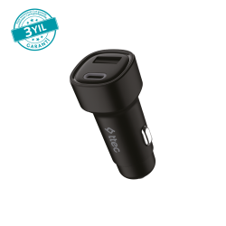 ttec SmartCharger Duo 3.1A Araç Şarj Aleti USB-C+USB-A.