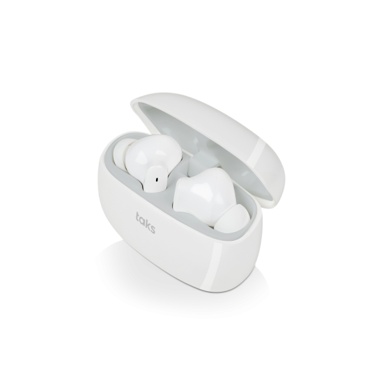 taks T70 Gerçek Kablosuz TWS Bluetooth Kulaklık Beyaz