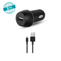 ttec SmartCharger 2.1A Araç Şarj Aleti  + USB-C Kablo Siyah