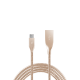 ttec VogueCable Paslanmaz Çelik Micro USB Şarj Kablosu Altın