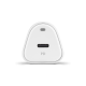 ttec Quantum PD Apple MFi Lisanslı 20W Araç Şarj Aleti + USB-C/Lightning Kablo Beyaz