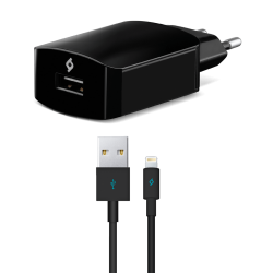 ttec SpeedCharger 2.1A Seyahat Şarj Aleti  Lightning Kablolu Siyah