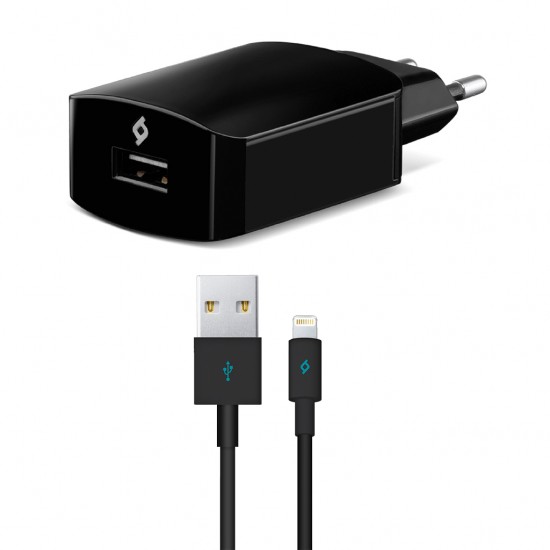 ttec SpeedCharger 2.1A Seyahat Şarj Aleti  Lightning Kablolu Siyah