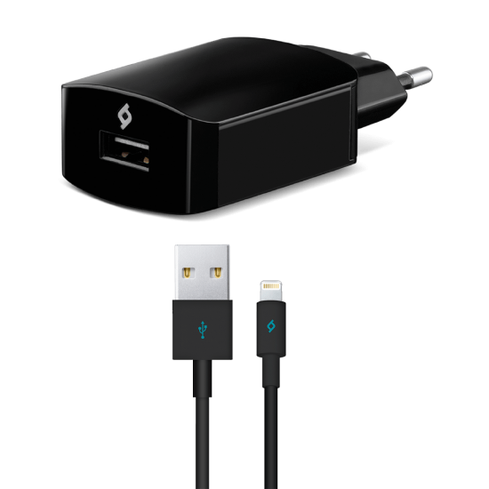 ttec SpeedCharger 2.1A Seyahat Şarj Aleti  Lightning Kablolu Siyah