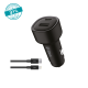 ttec SmartCharger Duo PD 48W Araç Hızlı Şarj Aleti USB-C+USB-A - USB-C-Lightning  Kablo Siyah