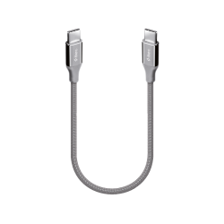 ttec AlumiCable USB-C - USB-C 30cm 60W PD/QC Hızlı Şarj/Data Kablosu Uzay Grisi Uzay Grisi