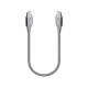 ttec AlumiCable USB-C - USB-C 30cm 60W PD/QC Hızlı Şarj/Data Kablosu Uzay Grisi Uzay Grisi