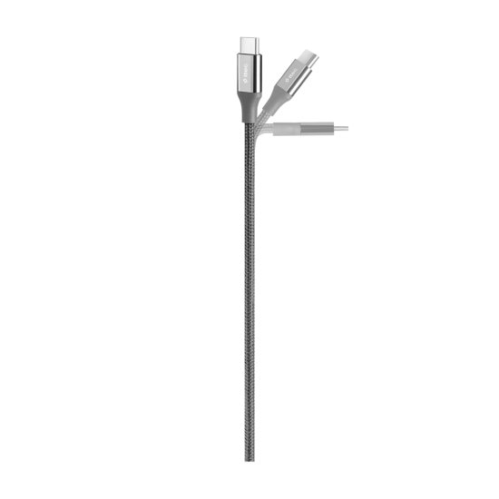 ttec AlumiCable USB-C - USB-C 30cm 60W PD/QC Hızlı Şarj/Data Kablosu Uzay Grisi Uzay Grisi