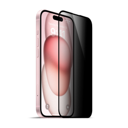 ttec AirGlass Privacy İki Yönlü Gizlilik Filtreli Cam Ekran Koruyucu iPh. 15 Plus