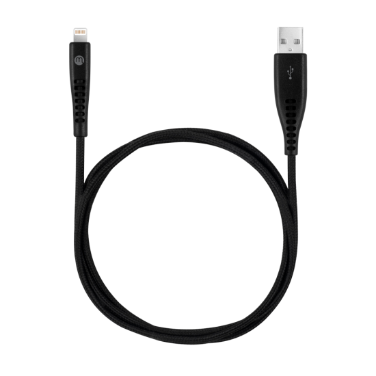 mojue Ekstra Dayanıklı USB-A - Lightning 2A Şarj Kablosu 120cm Siyah