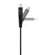 mojue Ekstra Dayanıklı USB-A - Lightning 2A Şarj Kablosu 120cm Siyah