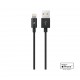 ttec AlumiCable MFi USB-A - Lightning Şarj Kablosu Siyah