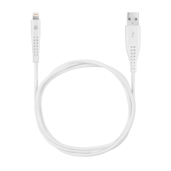 mojue Ekstra Dayanıklı USB-A - Lightning 2A Şarj Kablosu 300cm Beyaz