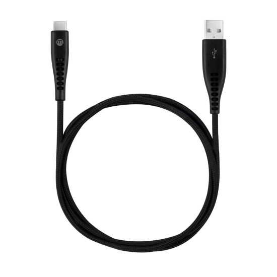 mojue Ekstra Dayanıklı USB-A - USB-C 2A Şarj Kablosu 120cm Siyah