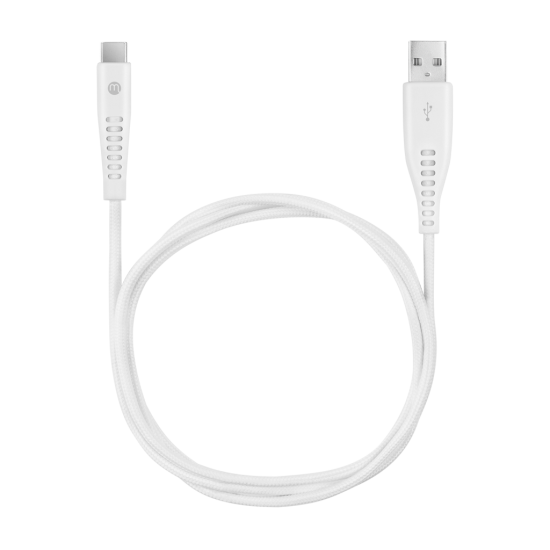 mojue Ekstra Dayanıklı USB-A - USB-C 2A Şarj Kablosu 200cm Beyaz