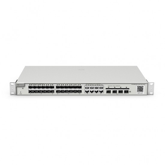 Reyee RG-NBS5200-24SFP/8GT4XS 24 Portlu, 24*1G SFP, 8 10/100/100Base-T Kombo, 4*10G SFP, L3 Yönetilebilir Switch