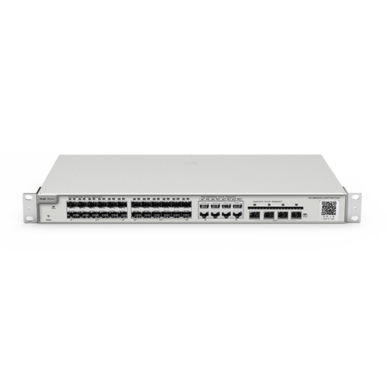 Reyee RG-NBS5200-24SFP/8GT4XS 24 Portlu, 24*1G SFP, 8 10/100/100Base-T Kombo, 4*10G SFP, L3 Yönetilebilir Switch