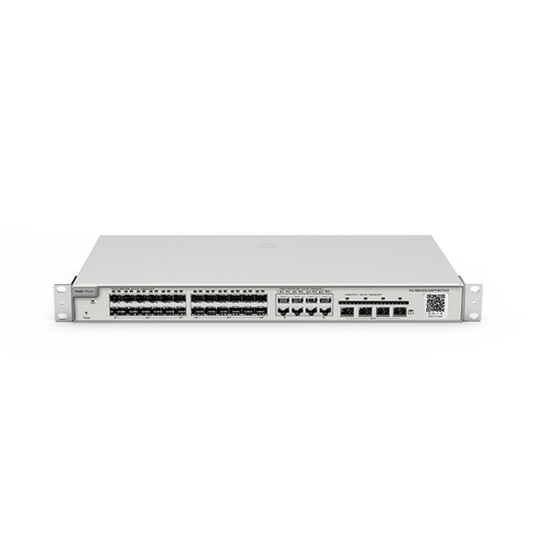 Reyee RG-NBS3200-24SFP/8GT4XS 24 Portlu, 24*1G SFP, 8 10/100/1000Base-T Kombo, 4*10G SFP, L2 Yönetilebilir Switch