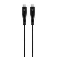 mojue Ekstra Dayanıklı USB-C - USB-C 3A Şarj Kablosu 200cm Siyah