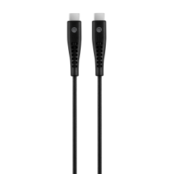 mojue Ekstra Dayanıklı USB-C - USB-C 3A Şarj Kablosu 200cm Siyah