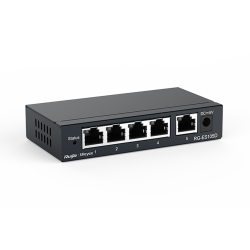 Reyee RG-ES105D 5 Portlu, 10/100 Fast Ethernet, Tak Çalıştır Switch, Metal Kasa