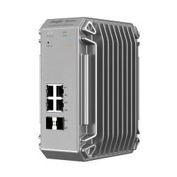 Reyee RG-NIS3100-4GT2SFP-HP 4 Portlu, 10/100/1000 Gigabit, Endüstriyel Switch, 2 SFP, 4 Port PoE+ (120W)