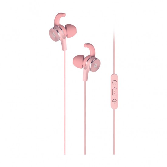 ttec EchoFit Kumandalı ve Mikrofonlu Kulakiçi Kulaklık Roze Altın