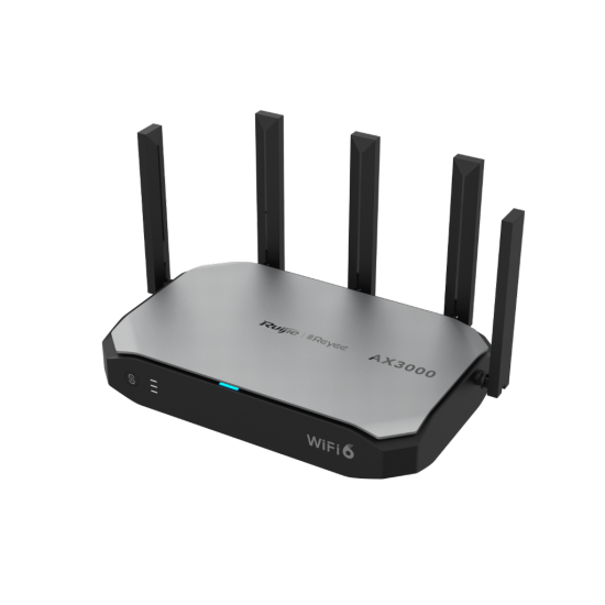 Reyee RG-EG105GW-X 5 Portlu Kablosuz Wifi 6 Router, Web Yönetilebilir, 150 Kullanıcı, 2976Mbps