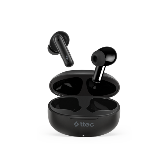 ttec AirBeat Twist Gerçek Kablosuz TWS Bluetooth Kulaklık- 2KM164 Siyah