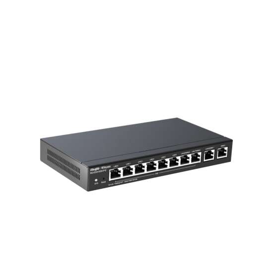 Reyee RG-EG310GH-P-E 10 Portlu Router, Web Yönetilebilir, 300 Kullanıcı, 8 Port PoE(110W)