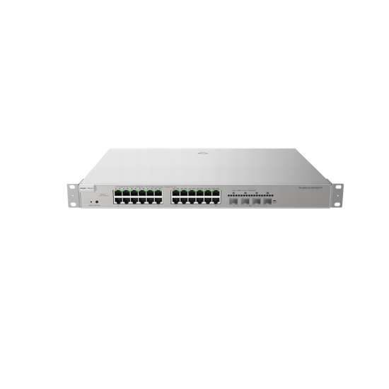 Reyee RG-NBS5100-24GT4SFP-P 24 Portlu, 10/100/1000 Gigabit, L3 Yönetilebilir Switch, 4 x SFP, 24 Port PoE+ (370W)