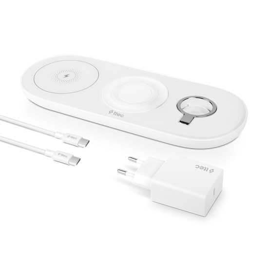 ttec SmartCharger Air iPhone+Apple Watch+AirPods Kablosuz Hızlı Şarj Aleti ve  PD 20W Seyahat Şarj Aleti
