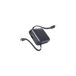 ttec ReCharger Mini LCD 10.000mAh PD 20W USB-C ve Lightning Dahili Kablolu Taşınabilir Hızlı Şarj Aleti/Powerbank - 2BB231GR