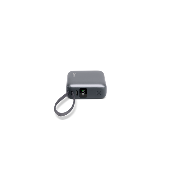 ttec ReCharger Mini LCD 10.000mAh PD 20W USB-C ve Lightning Dahili Kablolu Taşınabilir Hızlı Şarj Aleti/Powerbank - 2BB231GR