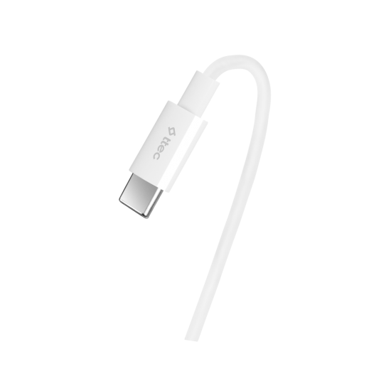 ttec USB-C - USB-C 30cm 60W PD/QC Hızlı Şarj/Data Kablosu Beyaz