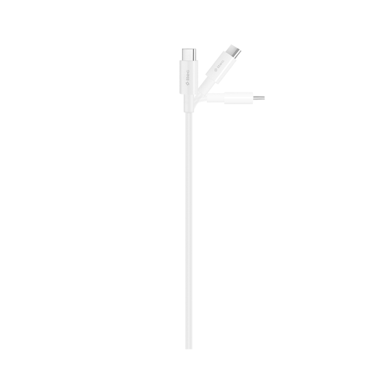 ttec USB-C - USB-C 300cm 60W PD/QC Hızlı Şarj/Data Kablosu Beyaz Beyaz