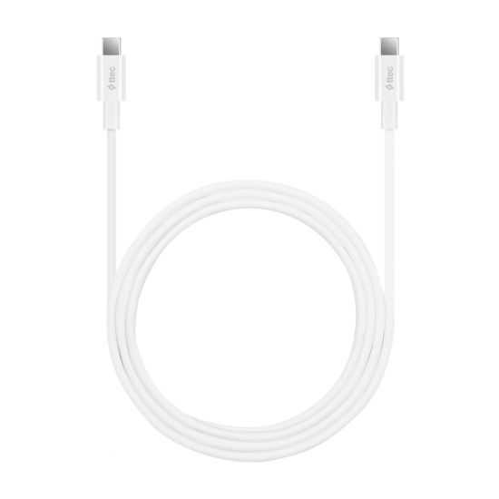 ttec USB-C - USB-C 150cm 100W PD/QC Hızlı Şarj/Data Kablosu Beyaz