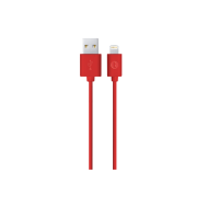 taks USB-A - Lightning Şarj Kablosu Kırmızı